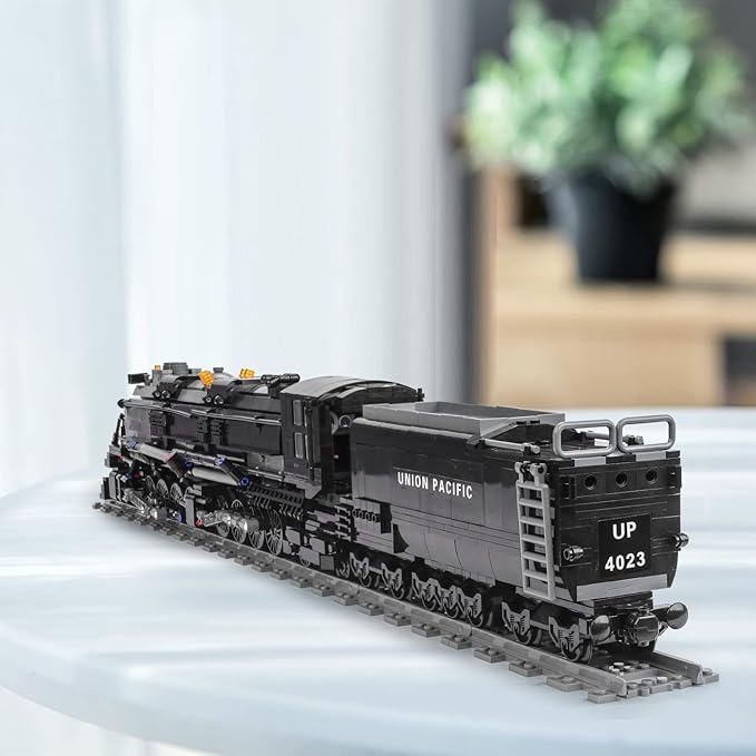 Steam Model Train Building Blocks, Build The Train Building Bricks Set, Large Locomotives Display Toy with Train Tracks,Top Present for Train Lovers (1608 Pcs)