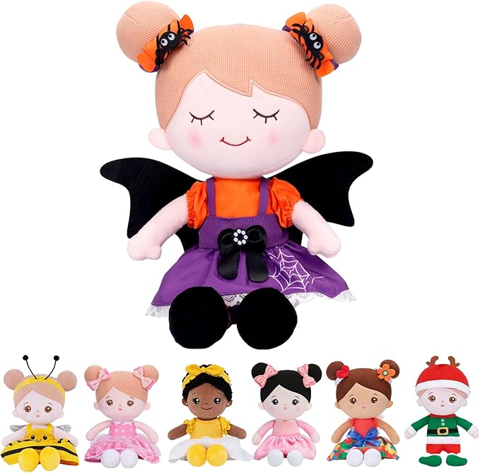 OUOZZZ Halloween Soft Baby Doll Toys for 1 Year Old Girl Gifts, Halloween Toy Decoration Party Gifts for 1 Year Old Girl 15"