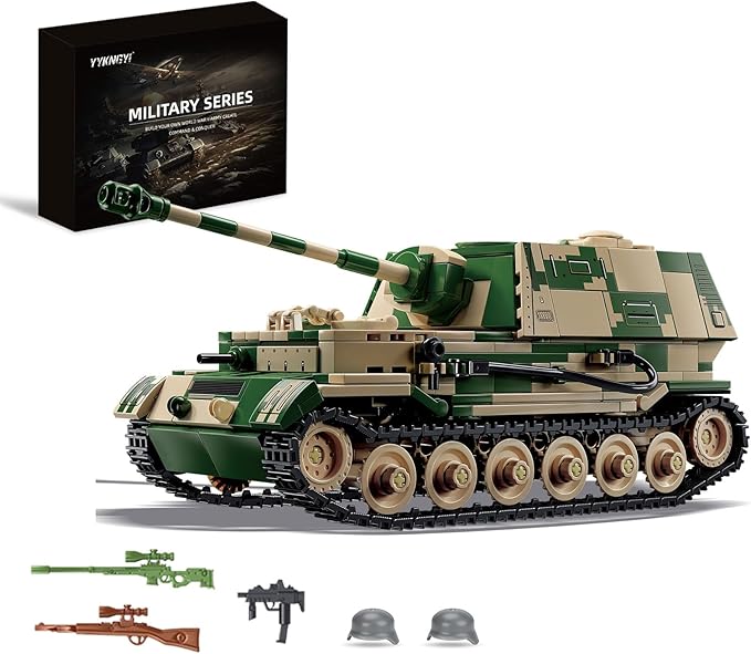 Elefant Tank Destroyer Building Set for Adults-Compatible with Lego Military, Collectible Army Model, Gift Ideal for Military Enthusiasts (826 PCS)