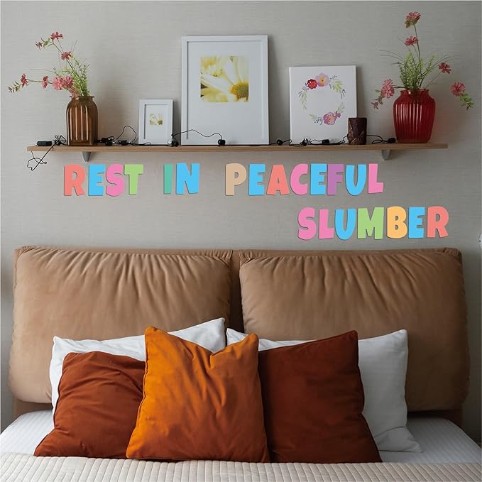 Bemeol Letter Stickers 351 Pieces 4 Inch Bulletin Board Letters Alphabet Cutout Letter for Bulletin Board Display Home Classroom School Decor(Colorful)