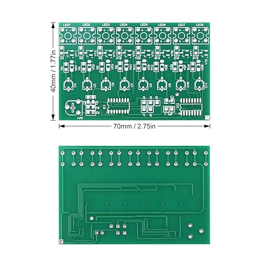 SMD Soldering Practice Kit DIY Adjustable Flash LED White Flash LED Plug-in Circuit Kit SMT Electronics Projects Learn How to Solder(03BD05)
