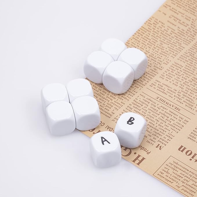 22MM Rounded Blank Six Sided Dice Lianshi Teaching Created Sesources Game Teaching Plastic Cubes Four Colors Choosable