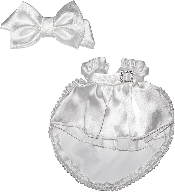 17cm Doll Clothes Wedding Dress Accessories Premium Fashion Outfit for 17cm Dolls (NO Doll)(Wedding Dress/Bow)