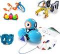 Wonder Workshop Dash Robot Wonder Pack – Coding Educational Bundle for Kids 6+ – Free STEM Apps with Instructional Videos - Launcher Toy, Sketch Kit Drawing, Gripper Building