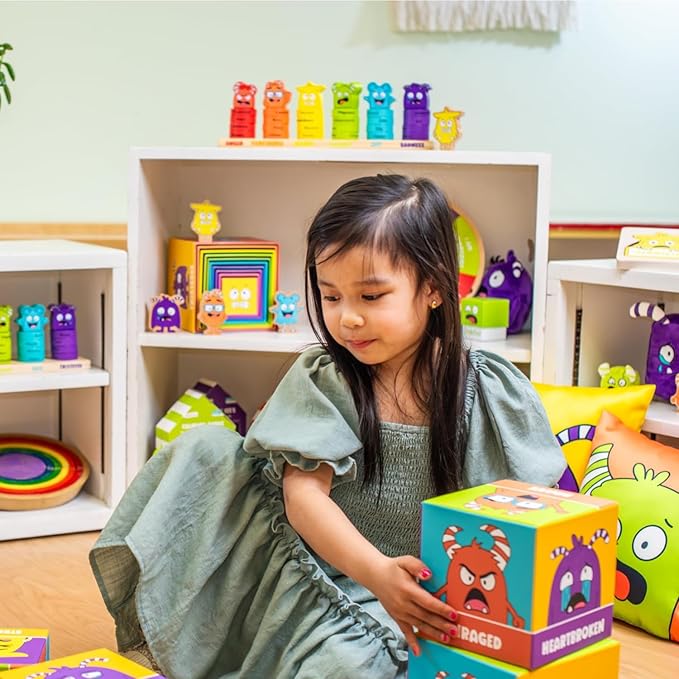Open The Joy - Tower of Emotions: Kids Emotional Intelligence Building Game, Mindfulness Activities, and Stress Relief Techniques for Ages 4 and Up