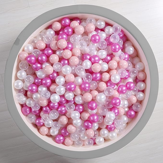 Ball Pit Balls Plastic Balls for Ball Pit Phathalate Free BPA Free Plastic Balls 100pcs 2.2" Set for Toddlers for Play Tent Tunnel
