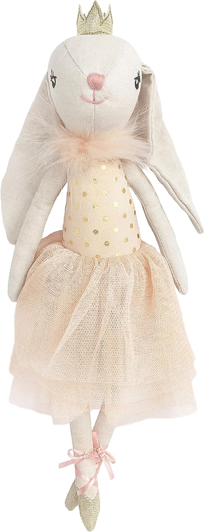 MON AMI Bijoux The Bunny Princess Ballerina Stuffed Doll – 15”, Soft Plush Animal Doll, Use as Toy or Room Decor, for Kids of All Ages