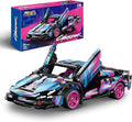 1:18 Technic Super Sports Cars Model Sets - 586 PCS Cyberpunk MOC Building Block Car Raceing Engineering Toys - Gift Idea for Adults Boys Girls for Play and Display Collection