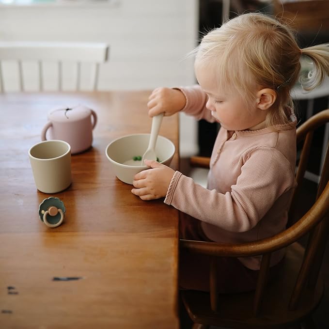 mushie Dinnerware Cups For Kids | Made in Denmark, Set of 2 (Daffodil)