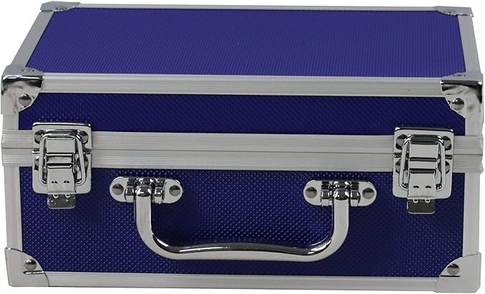 Ursae Minoris Elite Blue Aluminum Box with Handle for 30 Certified or Certified-Style Coin Holders NGC, PCGS, ANACS, Elite, Lighthouse, BCW