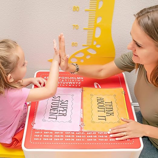 Behavior Chart for Kids, Full Sized Wall Hanging Behavior Clip Chart, Classroom and Household Behavior Management Tool, Completely Customizable, Teaching Supplies Suitable for School, Home or Daycare