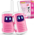 Kids Walkie Talkies Gifts for Girls: Toys Walkie Talkies for Kids 2 Pack Xmas Birthday Gifts for 3 4 5-7 Year Old Girls Grandkids Toys Age 4-5 6-8 Years Old Stocking Stuffers Pink