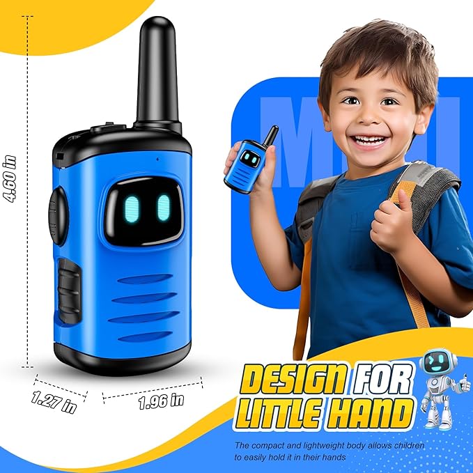 Kids Walkie Talkies Toys for Boys: 3 Pack Robots Walkies Talkies Kids Christmas Birthday Gifts for 3 4 5 6 7 Year Old Boys Girls Toys Age 3-6 5-7 Year Old Boy Girl Stocking Stuffers Outdoor Camping