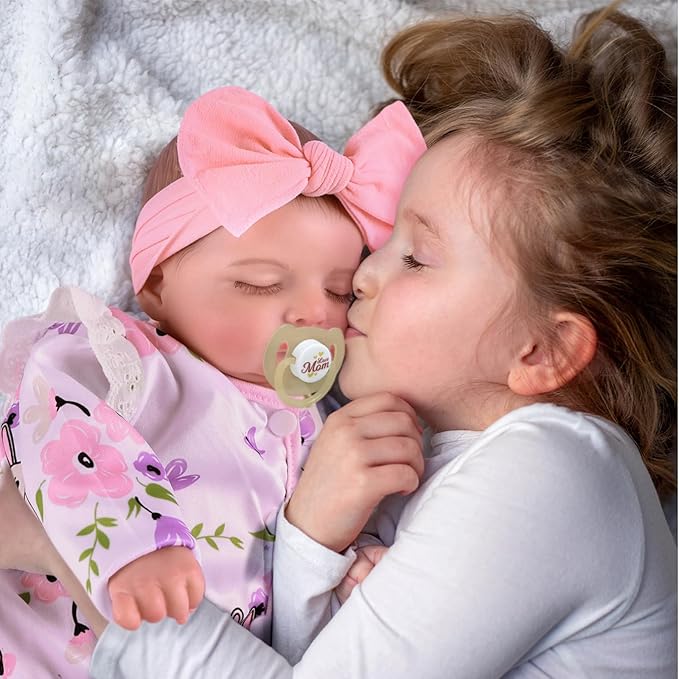 BABESIDE 20-Inch Lifelike Reborn Baby Doll with Vinyl Body – Realistic Poseable Newborn Doll with Accessories for 3+ Year Old Girls – Perfect for Pretend Play and Collecting