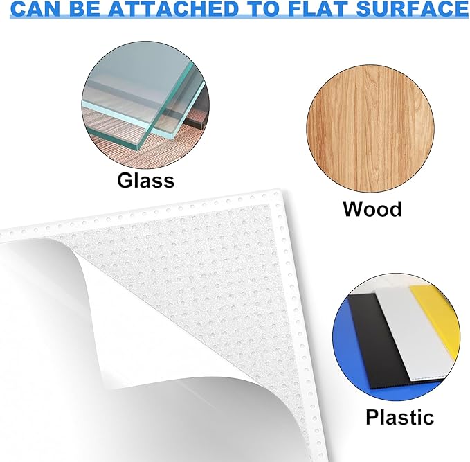 Classic Baseplates, Peel and Stick Base Plates for Building Bricks, Compatible with Major Brands, Self-Adhersive Base for Bricks 10" x 10", 6 Pack White