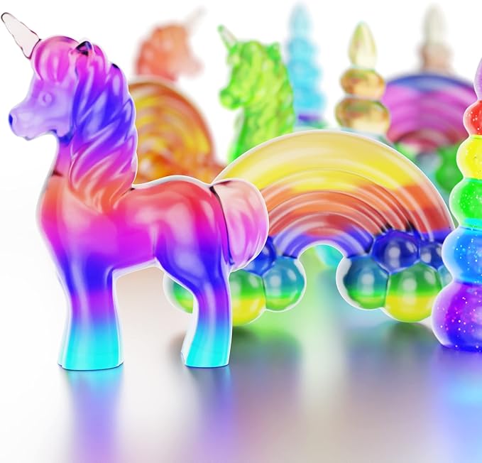 Dan&Darci Unicorn Soap Making Kit - Girls Christmas Crafts DIY Project Age 6+ Year Old Kids - Unicorn Girl Gifts - Science Activity Teenage Gift - Make Your Own Soap - Craft Toys Ages 6 7 8 9 10 11 12