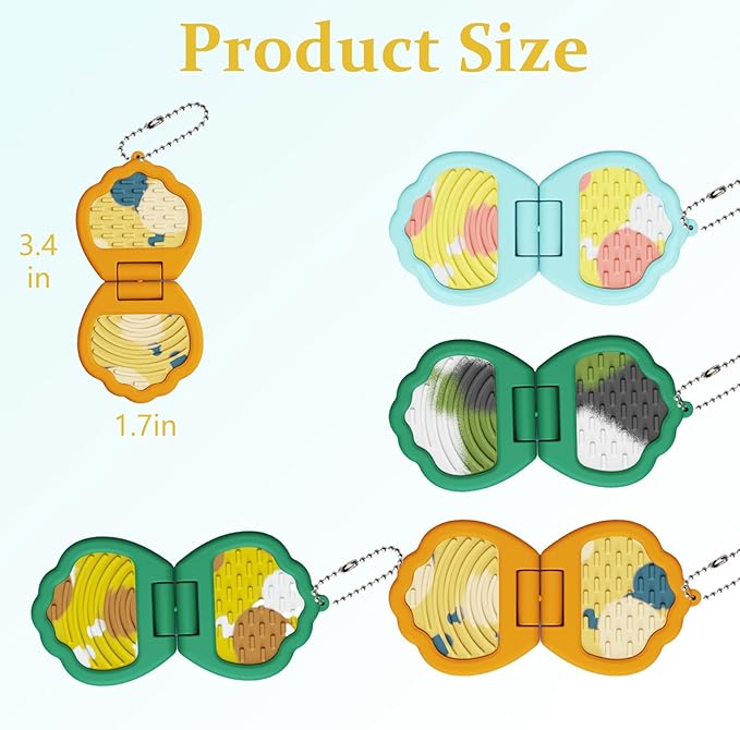 6PC Magnetic Silent Fidget Toys Sensory Toys for Kids with Autism,Fidget for Classroom Must Haves,Magnetic Flip Slider Anxiety Relief Items for ADHD Classroom Treasure Box Toys & Stocking Stuffers