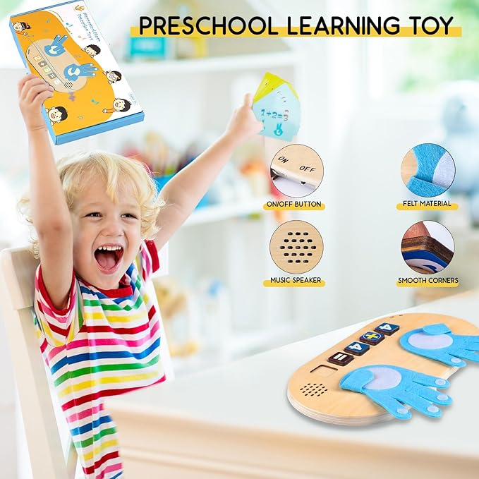 Montessori Toys Number Blocks Toys for Kids, Learning Toys for Toddlers 3+ Years with Music, Math Game Educational Toys, Homeschool Supplies Preschool Kindergarten Math Manipulatives