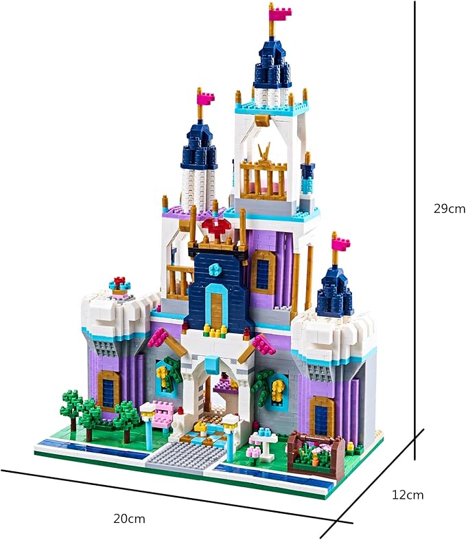 Architecture Micro Blocks Building Castle Sets,2800+ PCS, Mini Bricks Building Blocks for Adults and Teens