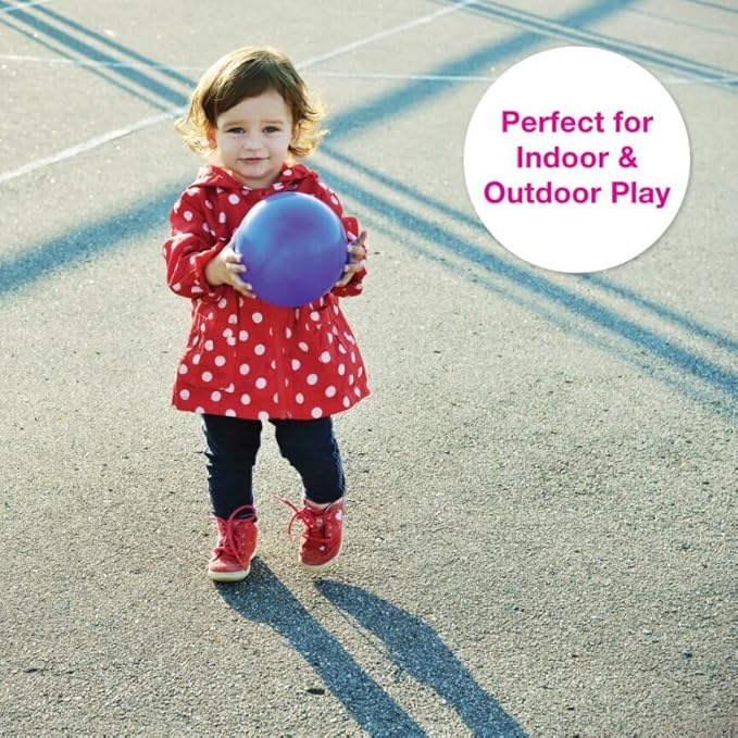 Edushape Incrediball Change-A-Color Sensory Ball for Baby - 7" Deflated with Pump - Color Changing Ball Helps Enhance Gross Motor Skills for Kids