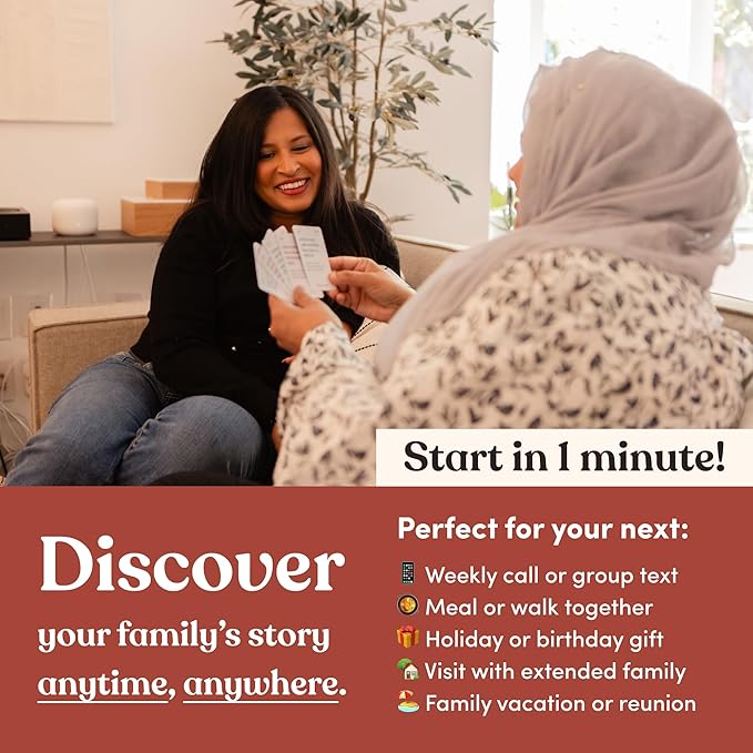 Parents Are Human, Relationship Cards, Get to Know Each Other Better, Parents, Families, Teens & Kids Relationship Building, Light & Deep Questions, 70 Questions & Activity Cards, English + Bangla