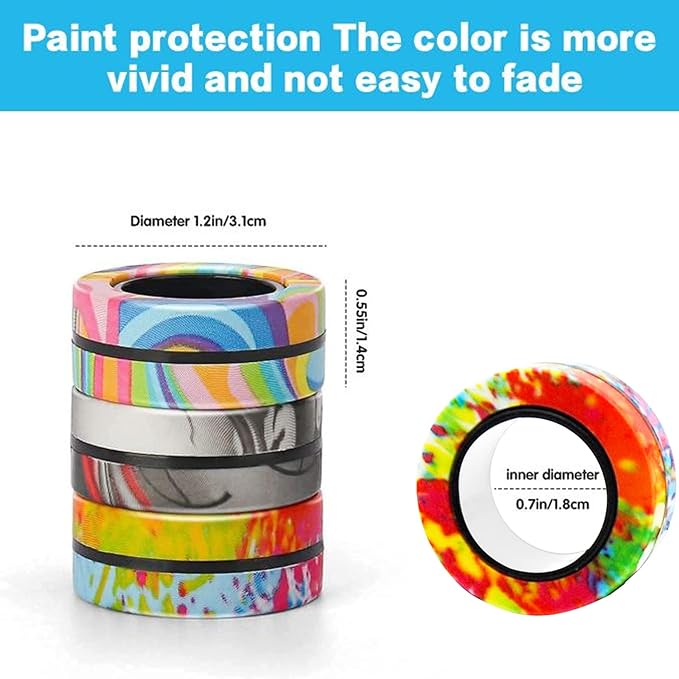 36Pcs Magnetic Rings Fidget Toys Spinner Set Halloween Party Favors,Finger Magnet Rings Endless Hours of Fun ADHD Stress Relief Fidget Spinner for Relieve Anxiety Birthday for Adults Teens Kids