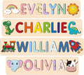 Personalized Name Puzzle for Kids, Wooden Puzzles for Toddlers, One Year Old Girl Birthday Gifts, Custom Baby Easter Gifts, Montessori Toys for 1 Year Old