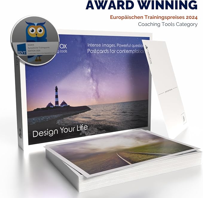 metaFox - 52 Inspirational, Positive Affirmations & Motivational Postcards, Picture Cards For Life Coaching, Therapy, & Personal Advice, Mindfulness, Coaching, Life Design Cards