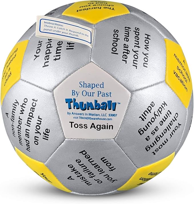 Trainers Warehouse 6" Thumball Collection, 32 Prompts for Conversation, Team Building, Relationship and Training