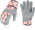 Vgo... 1-Pair Age 4-5 Kids Gardening Gloves,Children Yard Work Gloves,Soft Safety Outdoor Playing Gloves (Size S, Pink Bee, KID-MF3561)