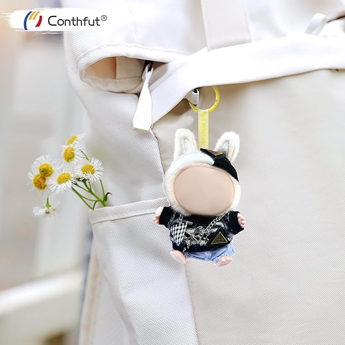 Doll Clothes,17cm/15cm Dolls Outfit Set,Accessories for Doll,Stylish Clothes Set Dress Up (No Doll)(Black)