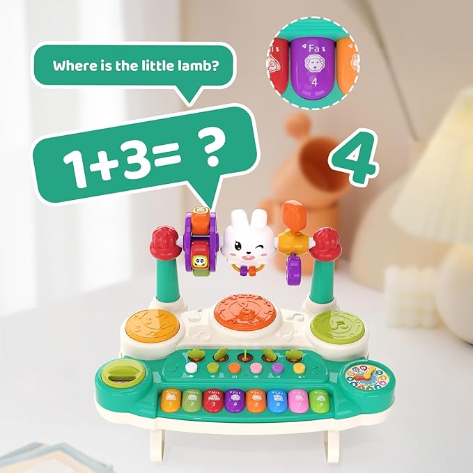 20 in 1 Baby Musical Toys – Interactive Piano Keyboard Drum Set for 6 9 12 18 Month, Toddlers 1-4, Educational Learning Toys for Boys Girls, First Birthday Gift 1 2 3 4 Year Old, Infant Toys