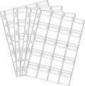 20 Pocket Coin Pages, 10 Sheets Plastic Coin Holders Stamp Collector Supplies for Coin Stamp Currency Collection