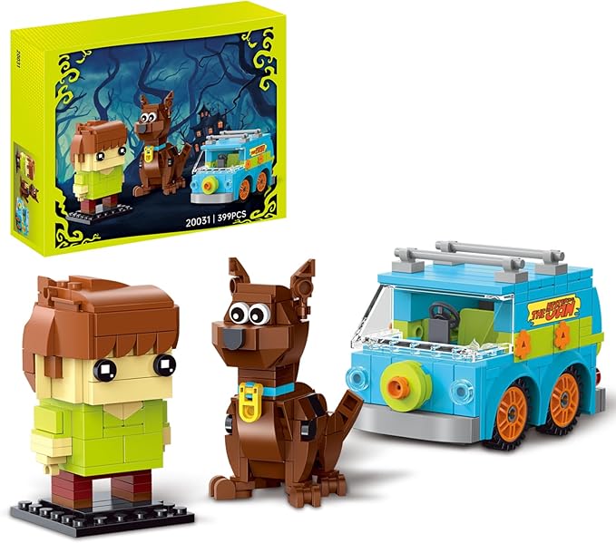 Halloween Horror Action Figure Building Toys Compatible with Lego for Adults,Christmas Decor Toy Car for Moive Fan,Ideas Gift for Kids 8-14 Years and UP 399 Pcs