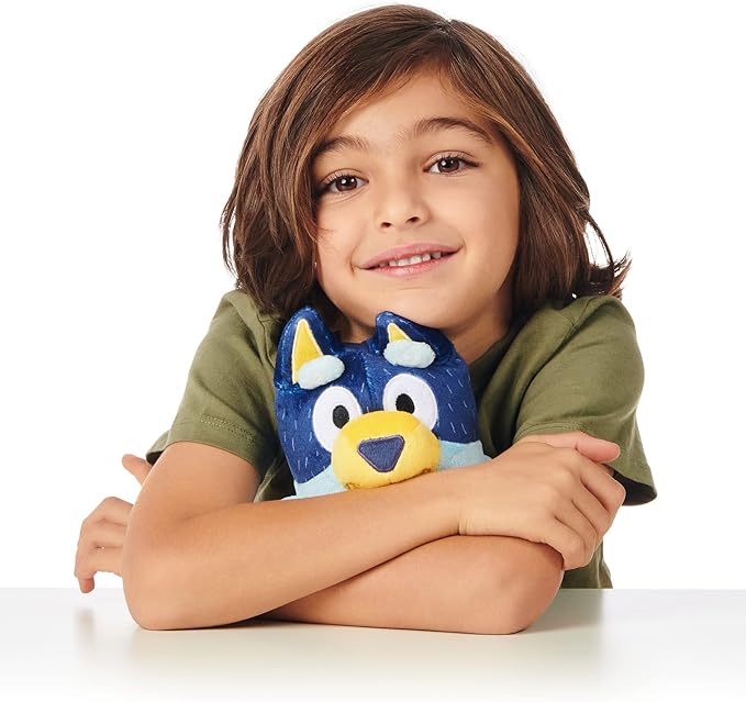Bluey Heeler Family Stuffed Animal Set of 4, 7-8”, Soft, Bingo, Bandit, and Chilli Plush Figure Toys, Cuddly Plush Toys for Kids Ages 3+