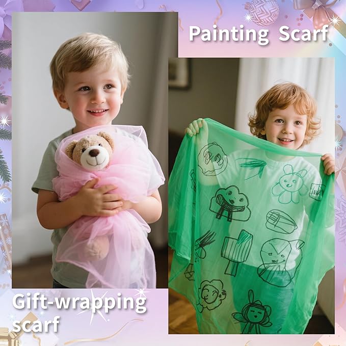 12 Colorful Scarves Play Dance Sensory Juggling Scarves Play Silks Rainbow Scarf Lightweight Thin Square Festival Scarf Game Magic Tricks Performance