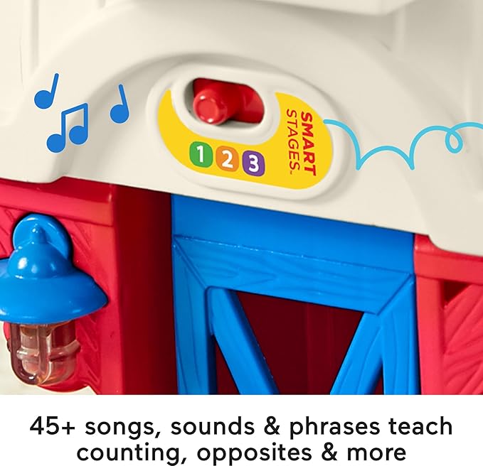 Fisher-Price Little People Toddler Learning Toy Caring for Animals Farm Playset with Smart Stages for Pretend Play Kids Ages 1+ years (Amazon Exclusive)