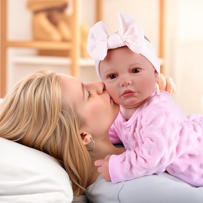 BABESIDE Reborn Baby Dolls - 20-inch Cute Soft Vinyl Realistic Baby Doll Real Life Baby Dolls with Complete Accessories Perfect for Cuddling, Playtime, and Gift Giving