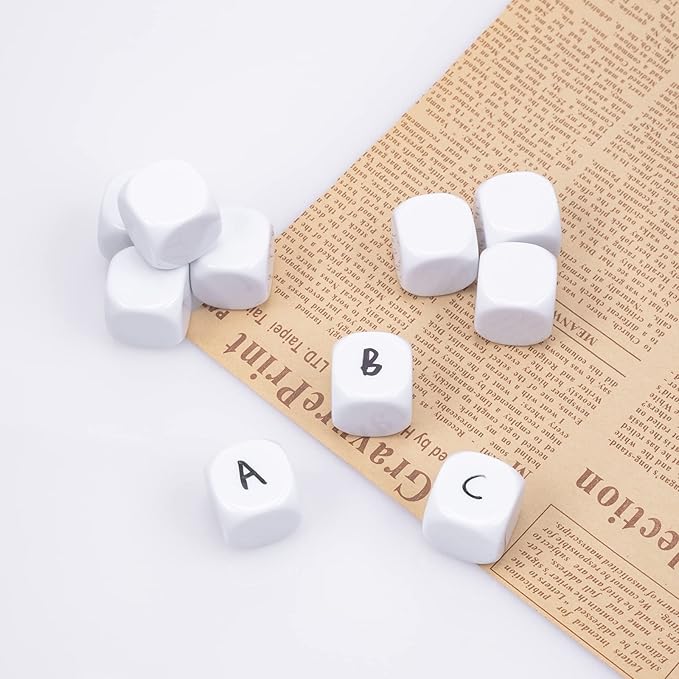 22MM Rounded Blank Six Sided Dice Lianshi Teaching Created Sesources Game Teaching Plastic Cubes Four Colors Choosable