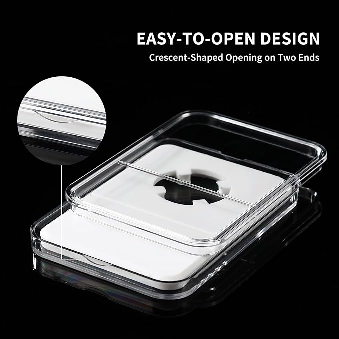 10-Pack Silver Dollar Coin Holder, 40mm Collection Coin Holder, Clear Acrylic Coin Slab Protectors and Display Case for Morgan, Peace, IKE Silver Coin, Four-Point Fixation Coin Capsules