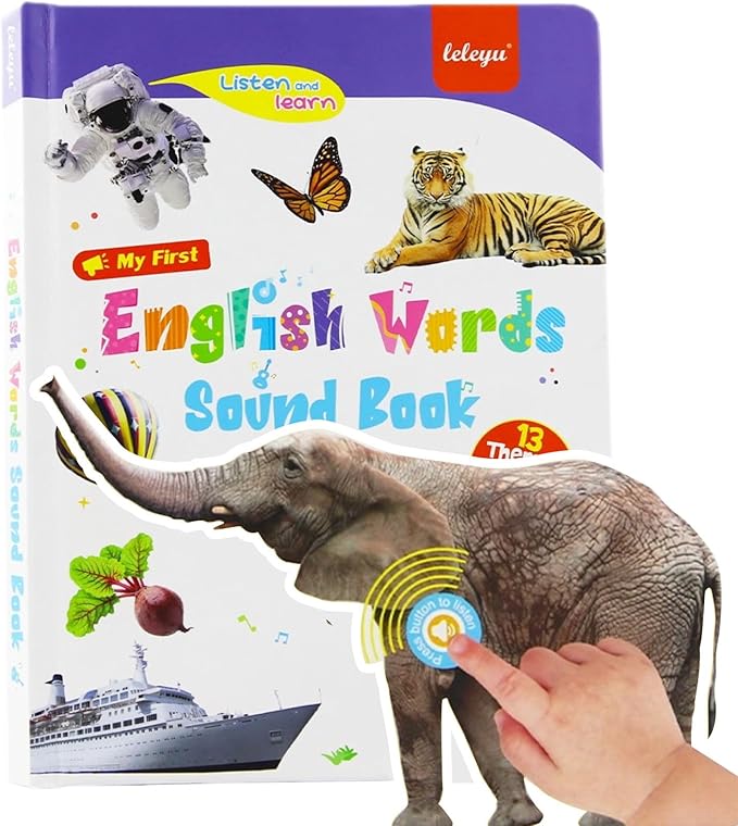 English Words Sound Book for Toddlers 3-6 | 470+ Words & Phonics Learning Toy | Interactive Speak & Spell with Sounds & Pictures | 21 Themes | 2025 Educational Gift