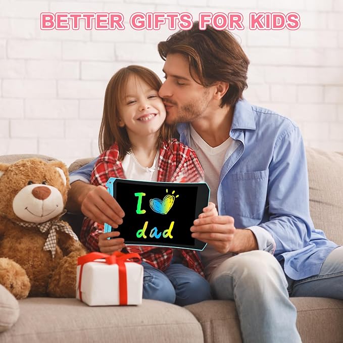 cimetech LCD Writing Tablet, 2 Pack Toddler Kids Toys, 8.5 Inch Drawing Pad Coloring Books, Travel Essentials Activities, Christmas Stocking Stuffers Birthday Gifts for Girls Boys Age 3-8