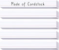 Chell White Sentence Strips Cardstock 3” x 24”, Thick Ruled Word Writing Paper for Teacher Supplies, Classroom and Home, Pack of 100