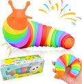 Cevioce Fidget Slug Toy, Sensory Slug Fidget Toy for Kids & Adults, 1 PC Cute Autism Sensory Toys for Autistic Children Great Birthday Gift for Girls Boys Toddlers Christmas Stocking Stuffers for Kids