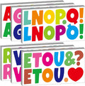Bemeol 42 Sheets 504 Pieces Letter Stickers Bulletin Board Letters 2.5 Inch Self Adhesive Alphabet Sticker Letters for Poster Board Classroom Crafts Home Decor(Colorful)