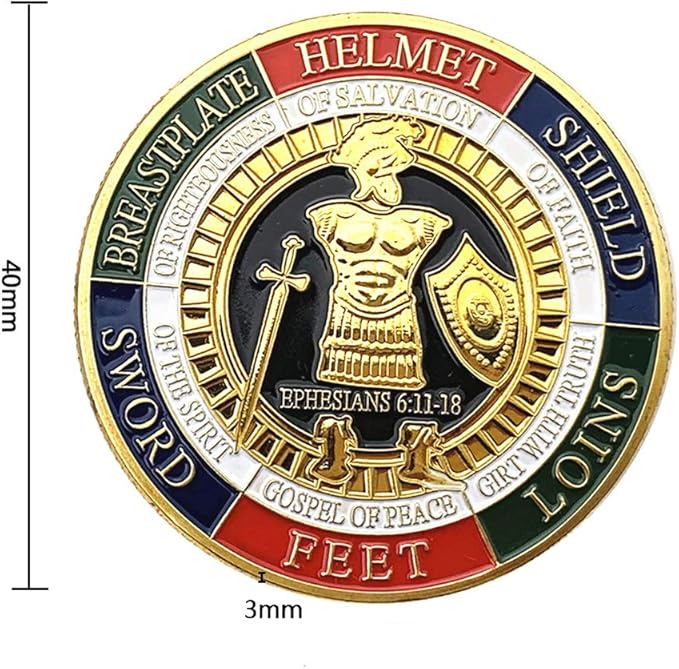 Armor of God Challenge Coin Collector's Medallion (Single Coin)
