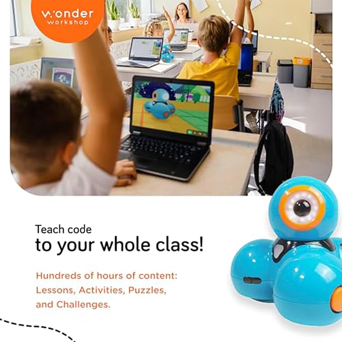 Wonder Workshop Dash Robot - Coding Robots for Kids 6+ - Voice Activated STEM Robot Toys - Interactive, Educational & Programmable