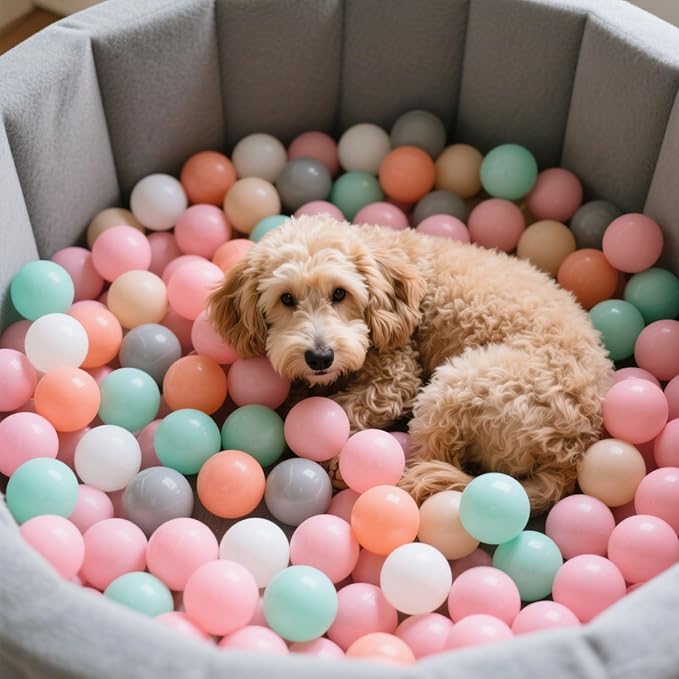 GOGOSO Balls for Ball Pit - Plastic Ball for Toddlers, Baby Kids Ball Pool Decoration 50 100 200 300 500 1000 (6 Colors, 200 Balls)