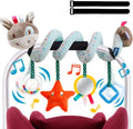 Baby Car Seat & Stroller Toys, Activity Spiral Hanging Plush Donkey Toy, 6-12 Months, Blue, Medium, Unisex