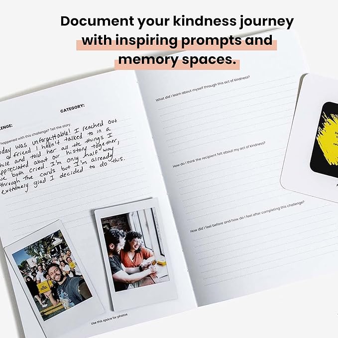 The Kindness Journal – A Reflective Companion to The Kindness Challenge | Journal to Track, Reflect, and Celebrate Your Acts of Kindness (Note: This is a Journal Only - No Scratch Cards or Other Materials Included)
